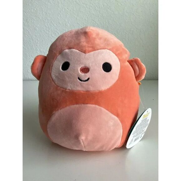 Squishmallow Elton The Monkey Orange 8 Inches Soft Plush Kellytoy 2018 New - Picture 1 of 6